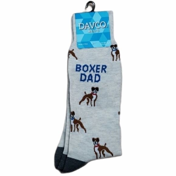 "BOXER DAD" CREW SOCKS - Picture 1 of 3
